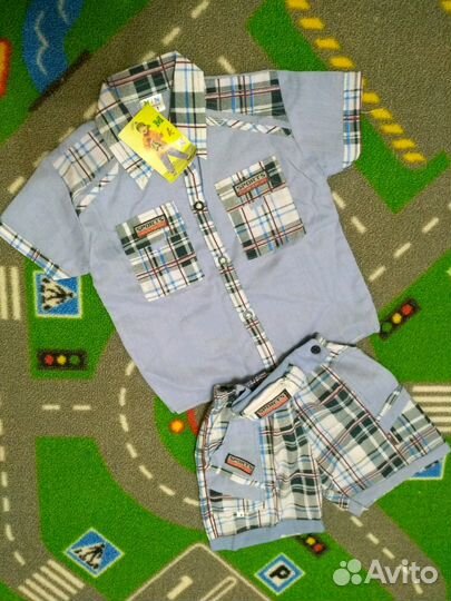 Новый костюм шорты рубашка для садика