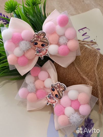 Бантики резинки заколки ободки