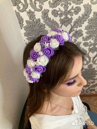 Ободок из цветов