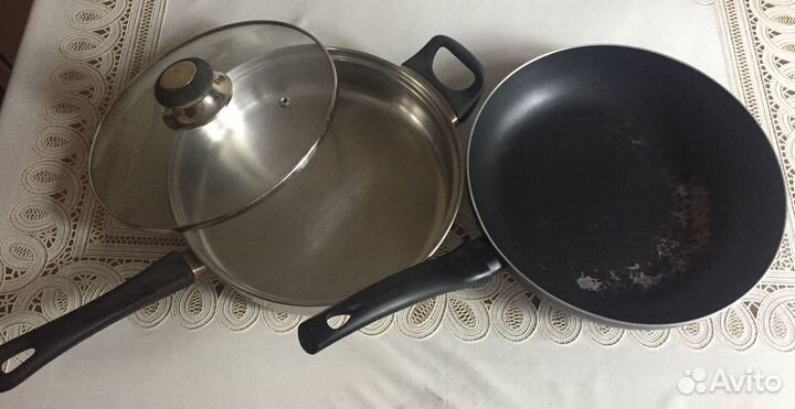 Сковородки, жульенницы, кастрюли, тазы и другое