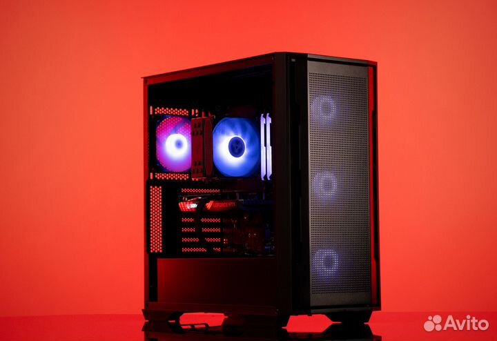 Игровой компьютер fatality42 RTX 4060 8GB NEW Ryzen 5 7500F Cougar uniface X RGB