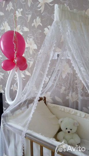 Комплект в кроватку для новорожденного Сабина