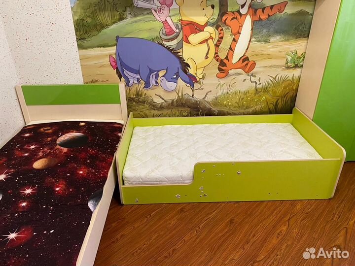 Детская кровать, с матрасом