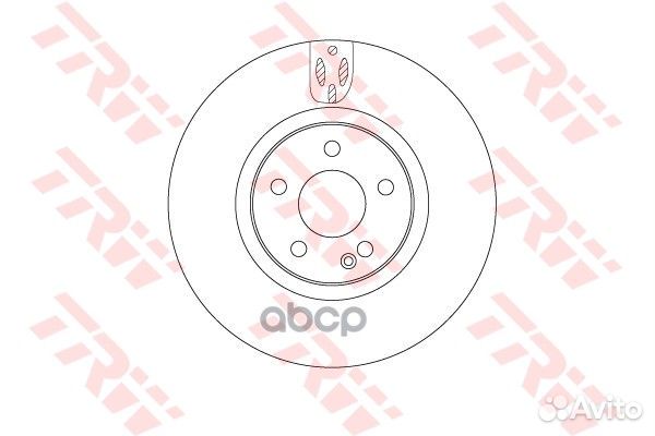 Диск тормозной mercedes vito(447) 14- передний