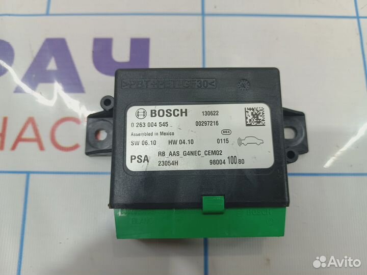 Блок управления парктроником Citroen C4 II 9800410