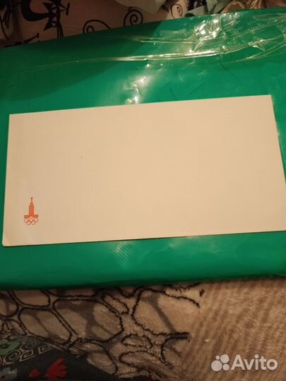 Конверт новый с символикойОлимпиады80,1980г