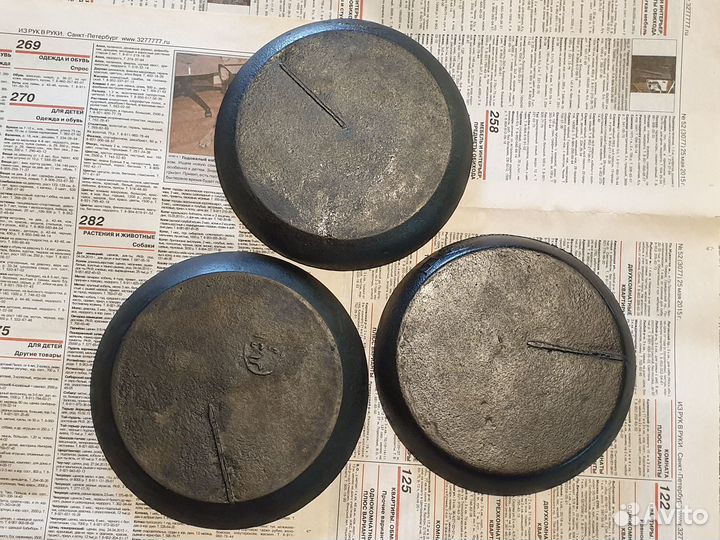 Маленькие чугунные сковороды Российская Империя