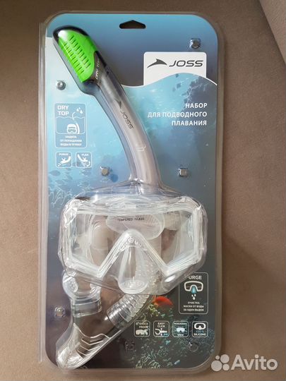 Маска для подводного плавания с трубкой