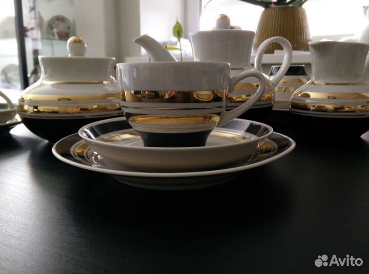 Чайный сервиз СССР Дороги дфз Вербилки