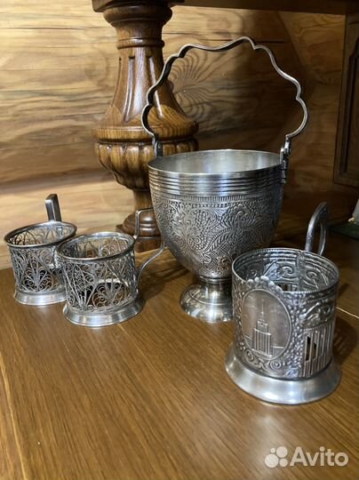 Подстаканник мельхиоровый СССР