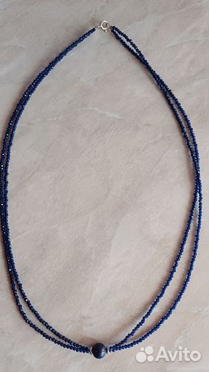 Новое колье из шпинели и лазурита