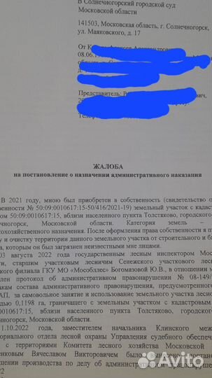 Оказание юридической помощи