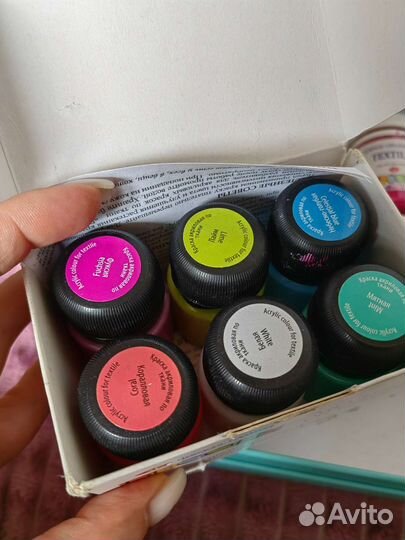 Акриловые краски по ткани набор