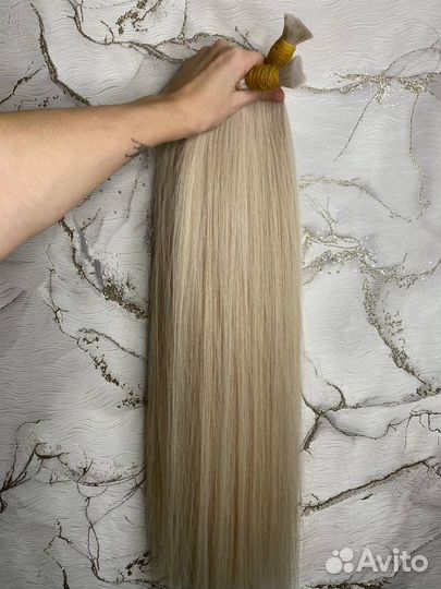 Волосы для наращивания 70 см блонд
