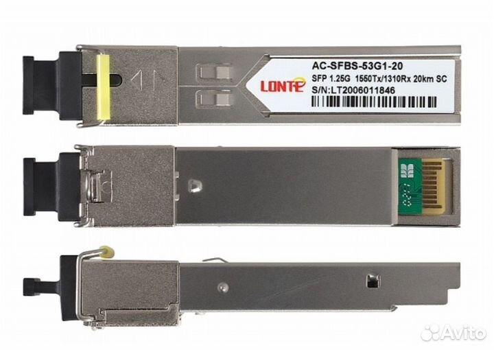 SFP-модуль WDM 1.25G Tx1550/Rx1310 20km SC DDM