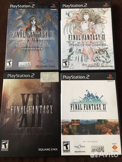 Final Fantasy XII XI sony ps2 лицензия