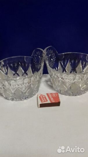 Хрустальные салатники, конфетницы времен СССР