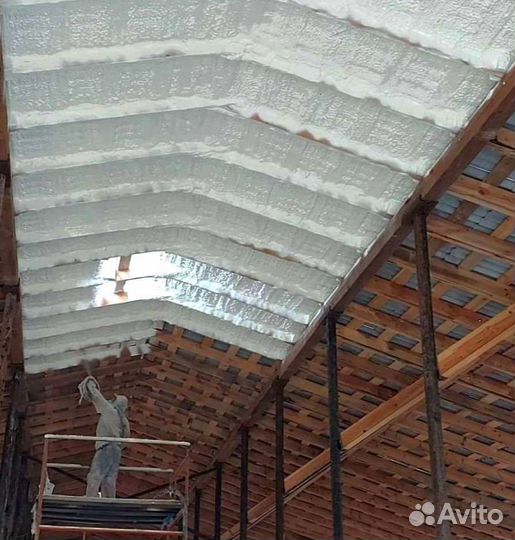Утепление ангара пенополиуретаном (ППУ)