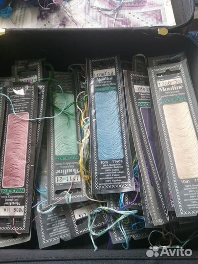 Нитки мулине СССР, мадера, схемы для вышивания