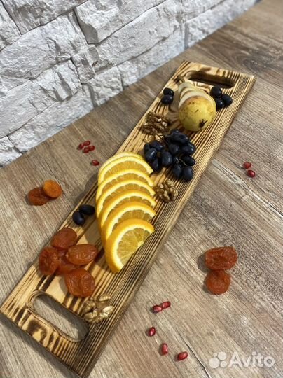 Доска сервировочная разделочная из дерева