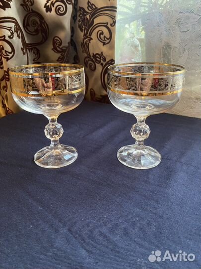 Фужеры бокалы богемия СССР