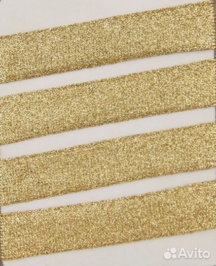 Тесьма декоративная люрексная золотая серебряная