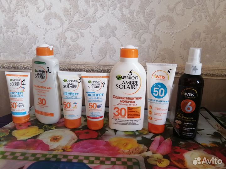 Солнцезащитные средства Garnier