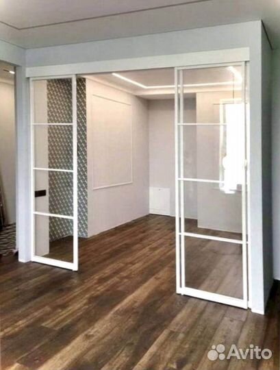 Стеклянная перегородка