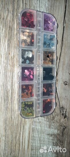 Блестки в виде сердечек