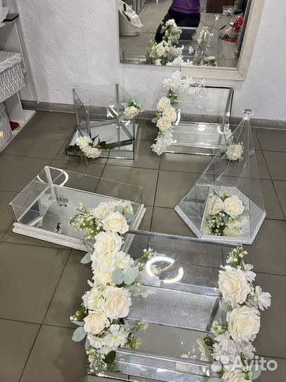 Свадебные корзины, сини