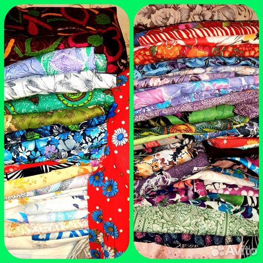 Есть Ткани СССР бязь, шерсть, фланель, бархат