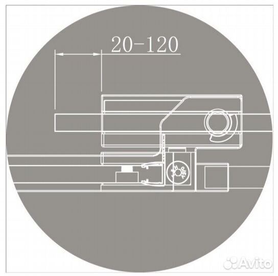 Душевой уголок Cezares slider-AH-1-100-70/80-BR-Cr