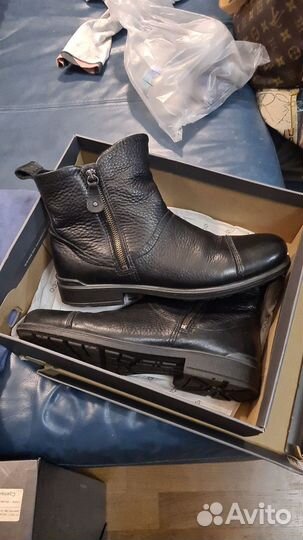 Полусапоги мужские кожаные