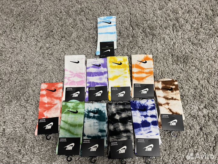 Носки найк тай дай