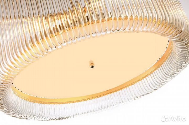 Люстра подвесная металл и стекло в спальню модерн