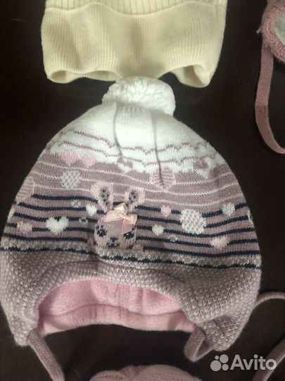 Шапочки для девочки (размеры в описании)