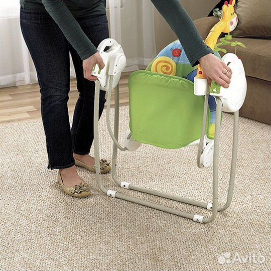 Шезлонг детский fisher price