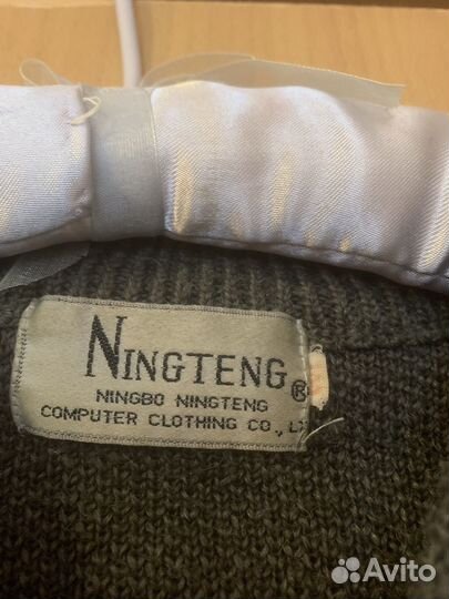 Винтажный свитер 90-е шерсть оверсайз 44-50