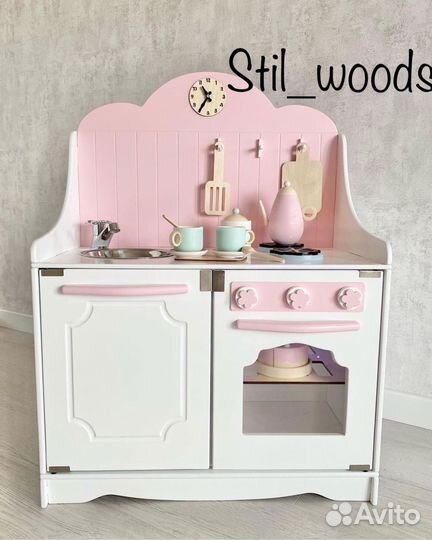 Детская кухня деревянная Ми-ми
