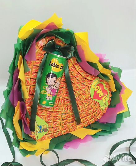 Съедобные букеты, букет из жвачек