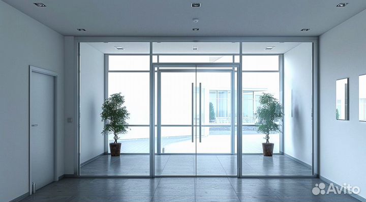 Стеклянная дверь от производителя