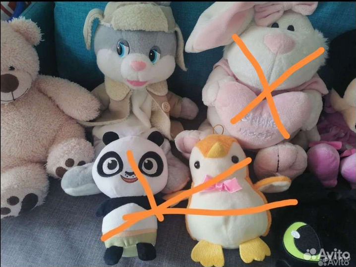 Мягкие игрушки, медведь, собака