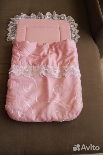 Конверт на выписку для девочки+ниблер