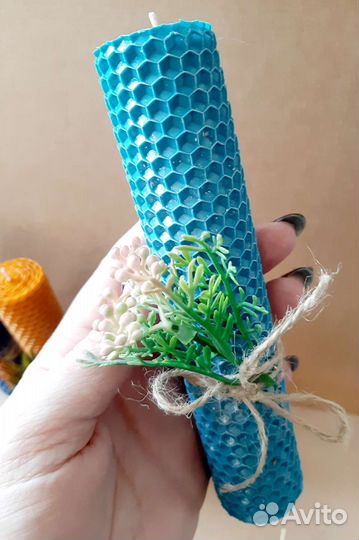 Свечи из вощины с травами