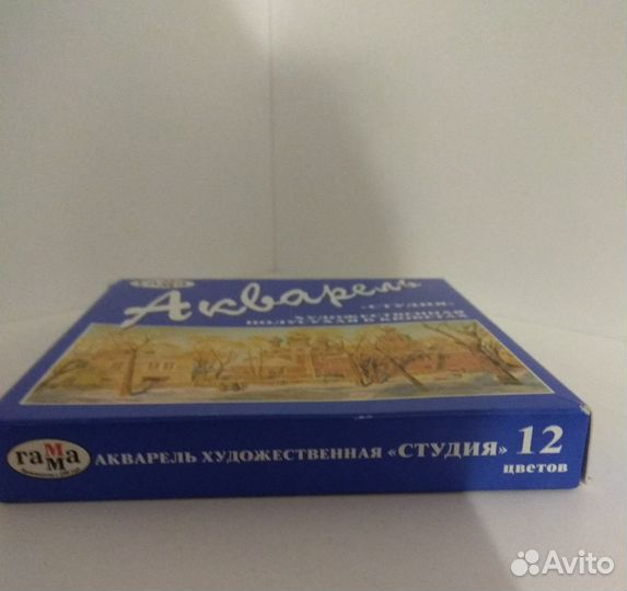 Художественная акварель 12 цветов+белила бн