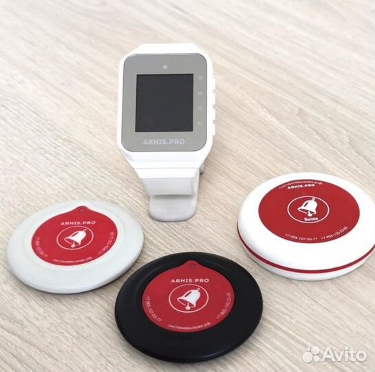 Кнопка вызова перосонала, официанта, часы пейджер