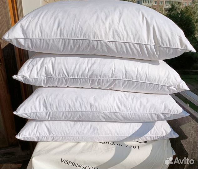 Подушки пух-перо Vi-Spring новые сделаны в Англии