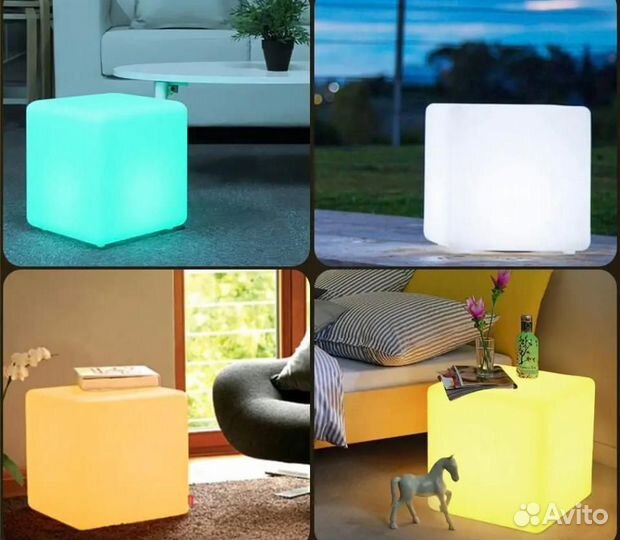 Светящийся куб LED светодиодный