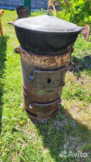 Печь буржуйка чугунная СССР