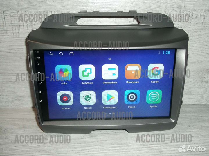 Магнитола 2DIN Kia Sportage Android с камерой GPS